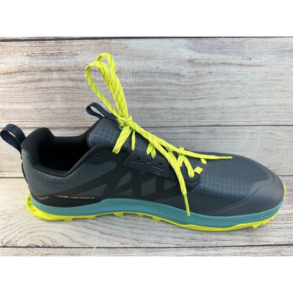 Altra Men's Black & Green Lone Peak 8 Trail Lace Up Running Shoes Size 12 M NWB - Picture 4 of 11